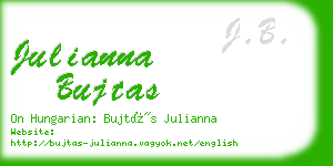 julianna bujtas business card